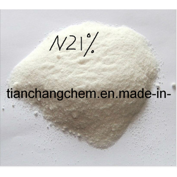 N 21% Sulfato de Amonio Fertilizante de Nitrógeno de Alta Calidad